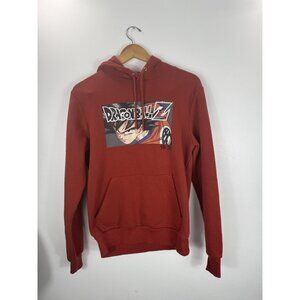 DRAGON BALL Z Hoodie, Burnt Orange, Hooded Sweatshirt, Small,